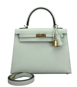 Pre-owned HERMÈS Epsom leathe tote bags Vert Peppermint Epsom Sellier Kelly 25 Permabrass Hardware 2025 K stamp 4000013712149