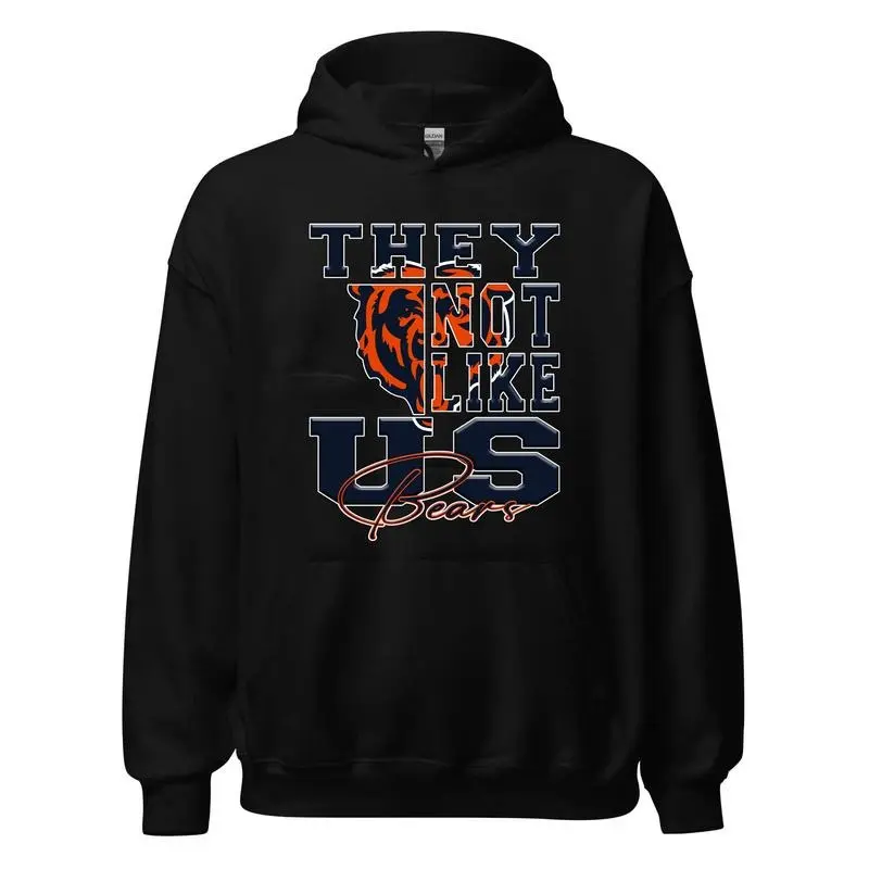 Bearsss Football Fan Shirt for Women and Men, They Not Like Us Game Day Apparel - Classic, Casual Cotton Fabric Casual Streetwear Graphic Tee [Tshirt - Sweatshirt - Hoodie]