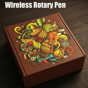 Wireless Rotary Art Pen Kit with 10pcs Fluid Tips | Complete Professional Starter Pack, Cool Gadgets DIY Gifts for Men & Boyfriend
