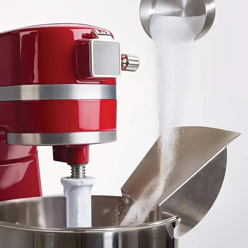 Pouring Shield for Kitchenaid 4.5~5 Quart Mixer Bowl, Household Kitchen Appliance Parts, Stainless Steel, Dishwasher Safe, Compatible with Glass & Ceramic Bowls