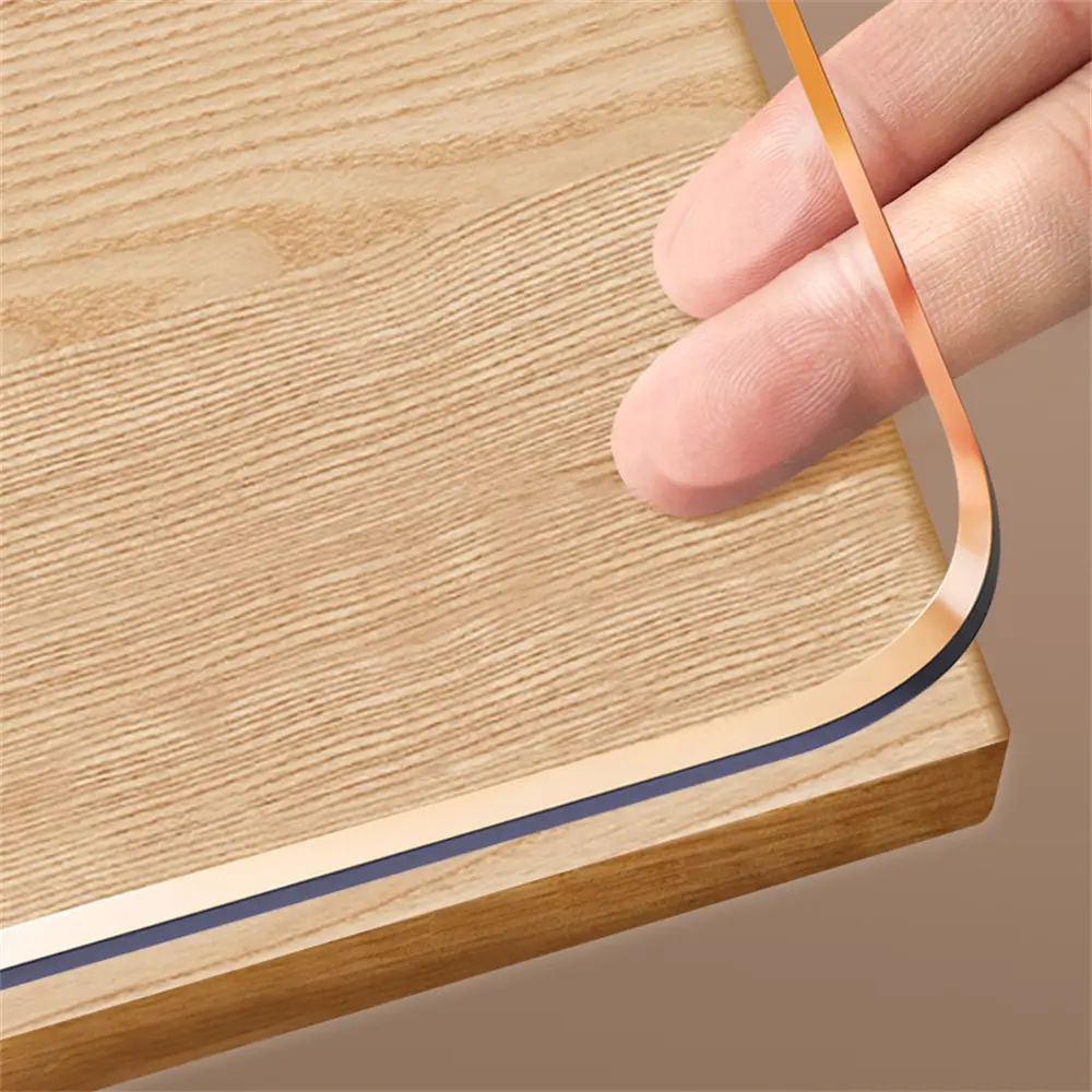 2.0mm Thick High-Quality PVC Rectangle Multi-Size Plastic Place Mats, Durable Heavy-Duty Table Protectors - Waterproof, Oil-Proof, Heat-Resistant, Scratch-Proof, Tear-Resistant for Home/Restaurant Tablecloth Use