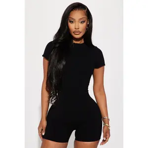 Malia Snatched Romper - Black