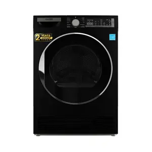 360 Stand Conserv CD 4040 Matte Black Stainless Steel True 4cf Ventless Condensing Dryer, 220V Power Operation, Energy Star Certified, Sanitizes Load Function, Damp Alert, LED Display, Reversible Door