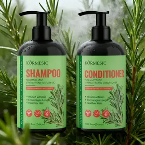 Rosemary Mint Strengthening Shampoo & Conditioner with Biotin - Provide Nourishment & Scalp Health, Cleanses and Helps Strengthen Hair, Add Shine for All Hair Types, for Men and Women