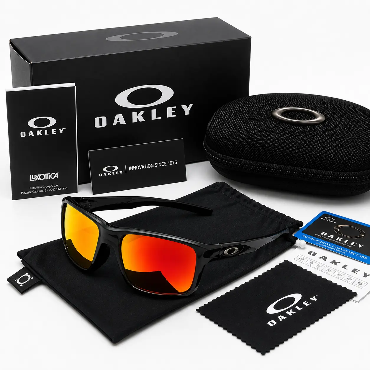 Full Box Oakley Premium Square Sunglasses Polarized Lenses UV Protection Outdoor Sports Eyewear for Men Women