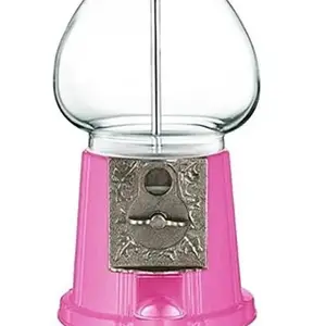 PINK 15" Tall Classic Gumball Machine with 1 lb. of Gumballs - Decor Gift