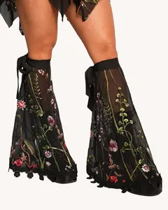 Lace Flowerfields Stretch Leg Covers