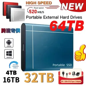 High-Speed ​ ​ Portable SSD (16TB/32TB) - Large Capacity Mobile & PC Storage - Cross-Border Upgraded Portable Drive (1TB)