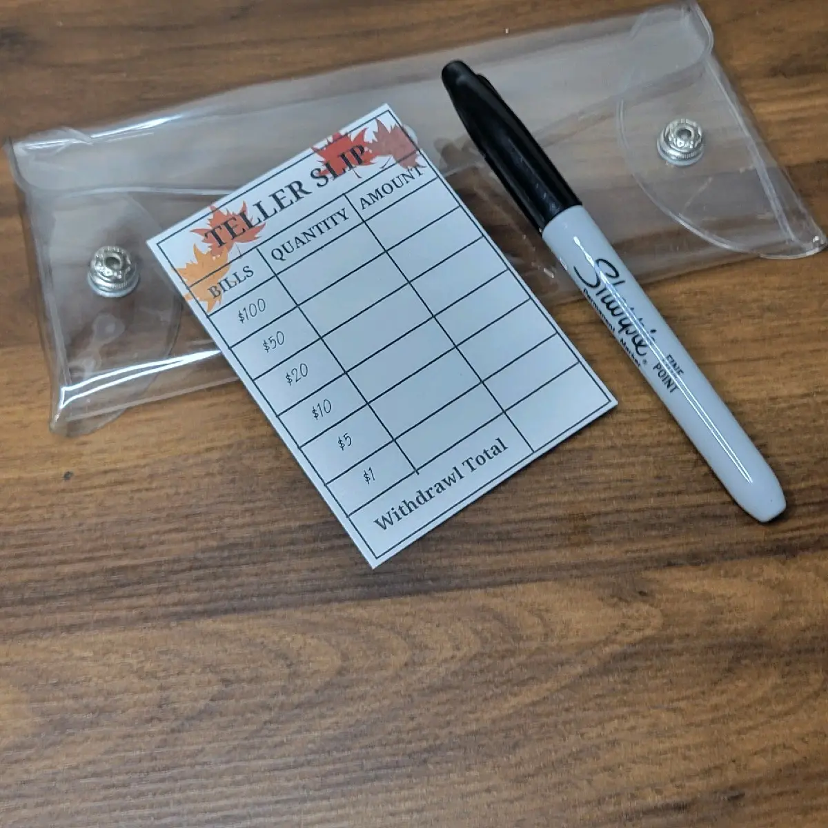 Fall Yall Teller Slip and Bank Bag Set - A Savings Challenge Must Have