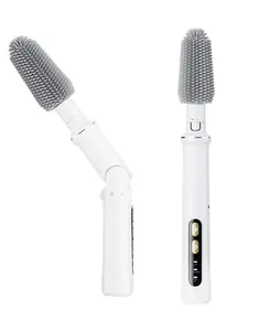 Electric Cleaning Brush Adjustable Angle Type-C Rechargeable Waterproof Scrubber with Replaceable Heads for Kitchen Bathroom Home Cleaning