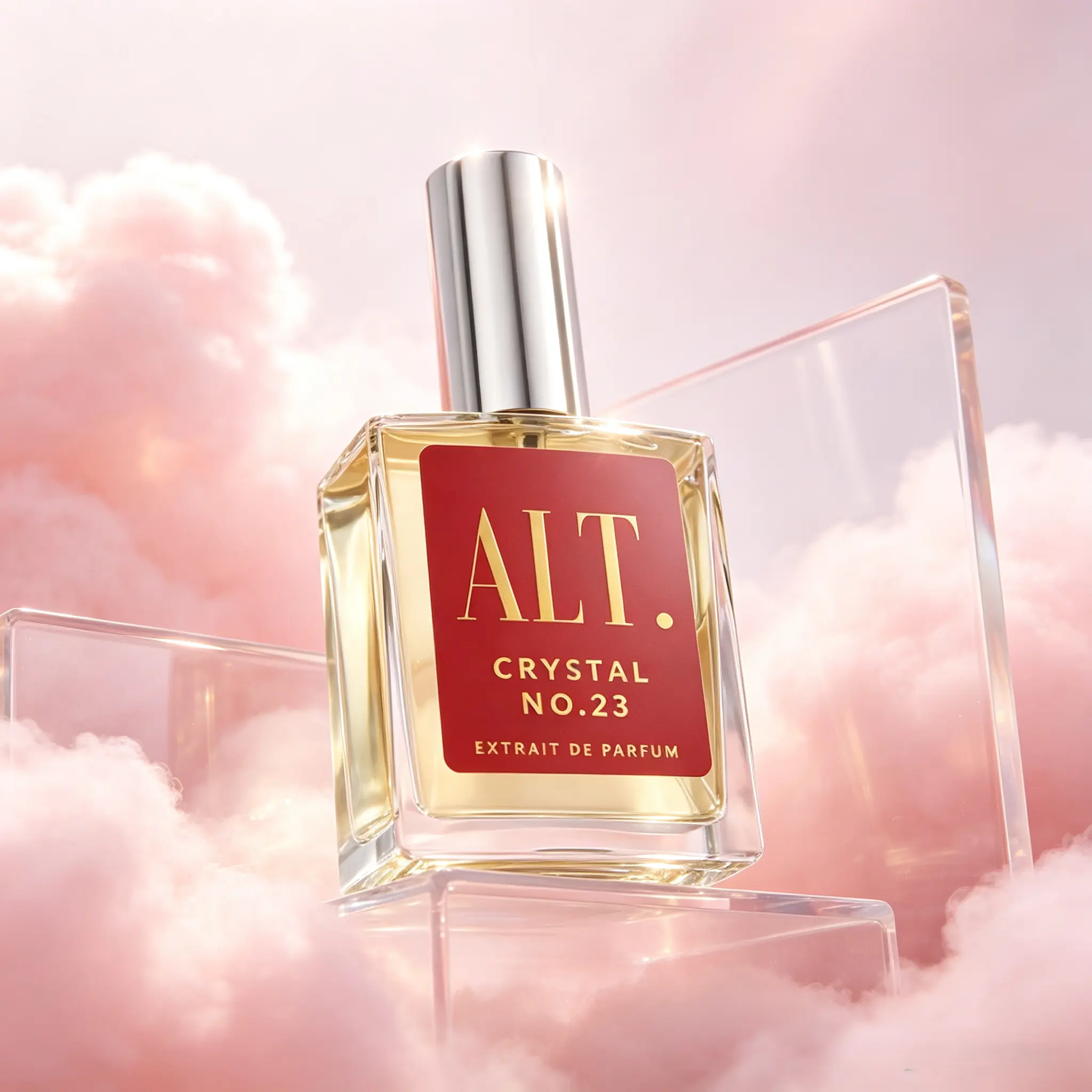 ALT. FRAGRANCES Crystal No. 23 – Baccarat Rouge 540 Inspired Extrait de Parfum, Unisex Long-Lasting 60ml with Jasmine, Amberwood & Cedar