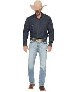 Ariat Men's M7 Rocker Shasta Light Wash Slim Straight Stretch Denim Jeans - 10031997