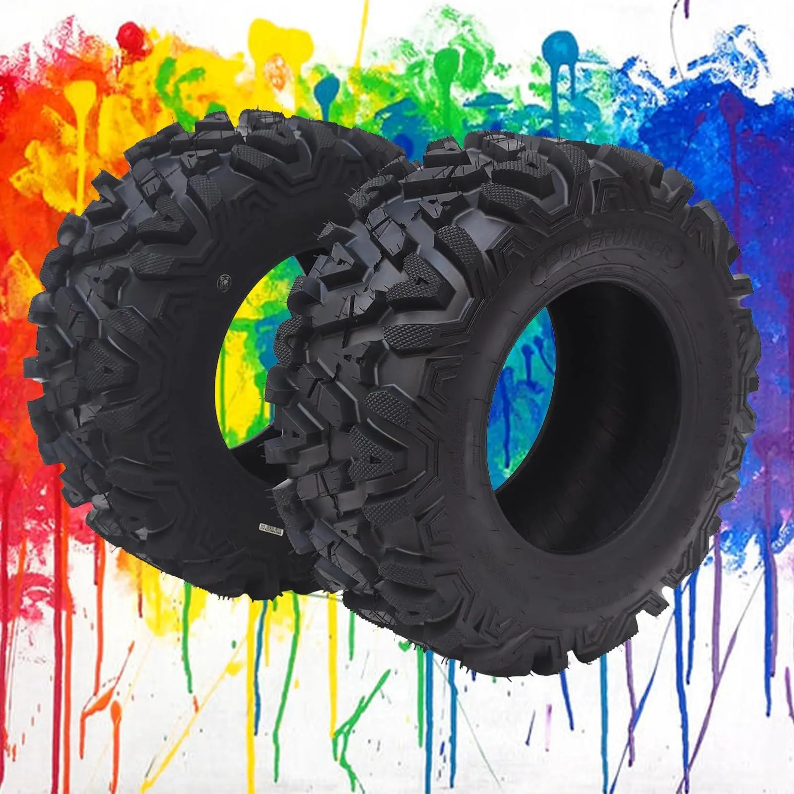 GAOMON AT24x9-11 All-Terrain Tires Set of 2 ATV Tires 24x9-11-6PR All-Terrain ATV/UTV Off-Road Tires, Tubeless