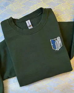 Women's Attack on Titan Embroidered Hoodie & Sweatshirt, Casual Cotton-Polyester Fabric Top