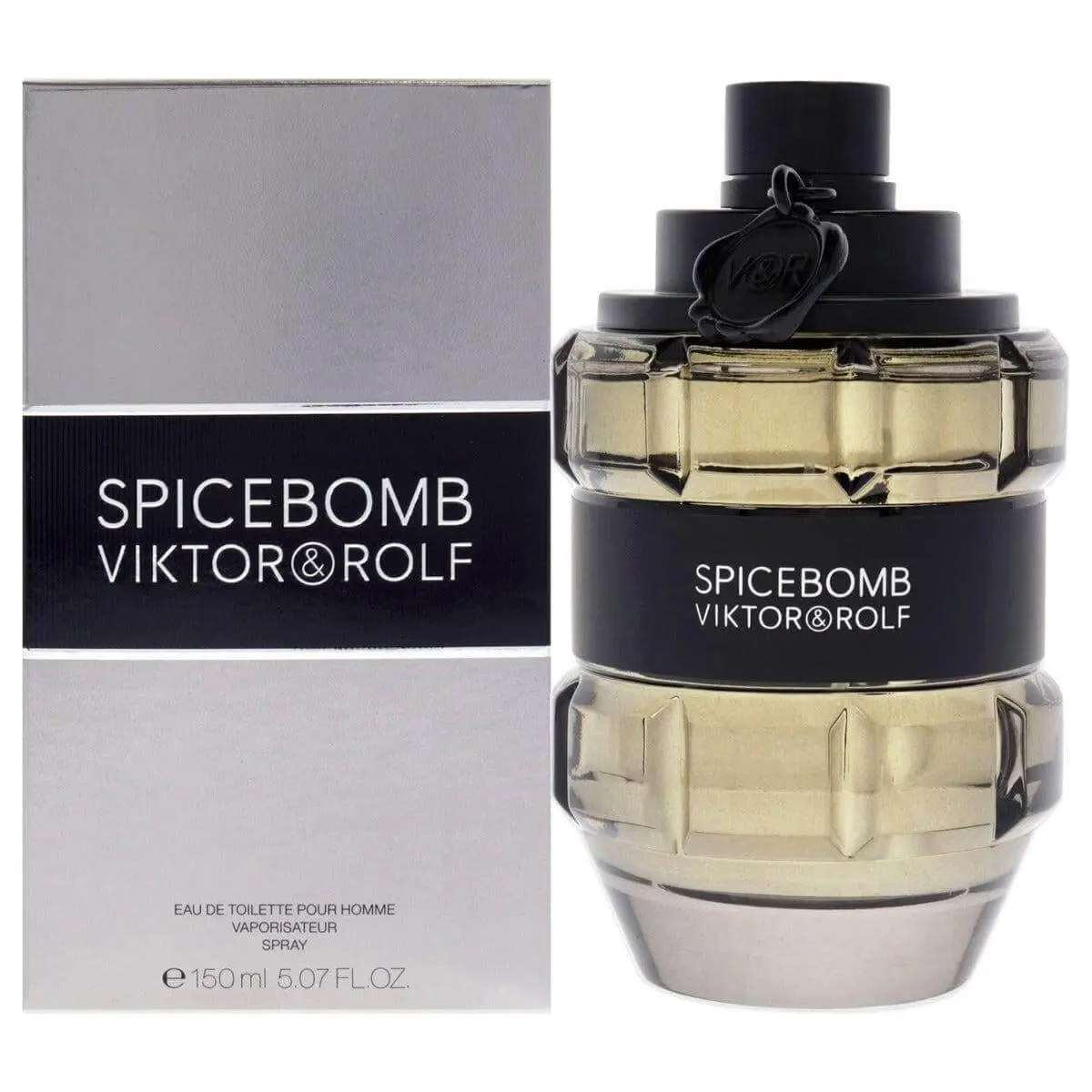 Viktor & Rolf Spicebomb Men's EDT Cologne - 5.07 fl oz, New in Box, Warm Spicy Masculine Signature Scent, Bergamot Peppery Notes, Long Lasting, EDP Scents, Spray (Beauty & Personal Care)