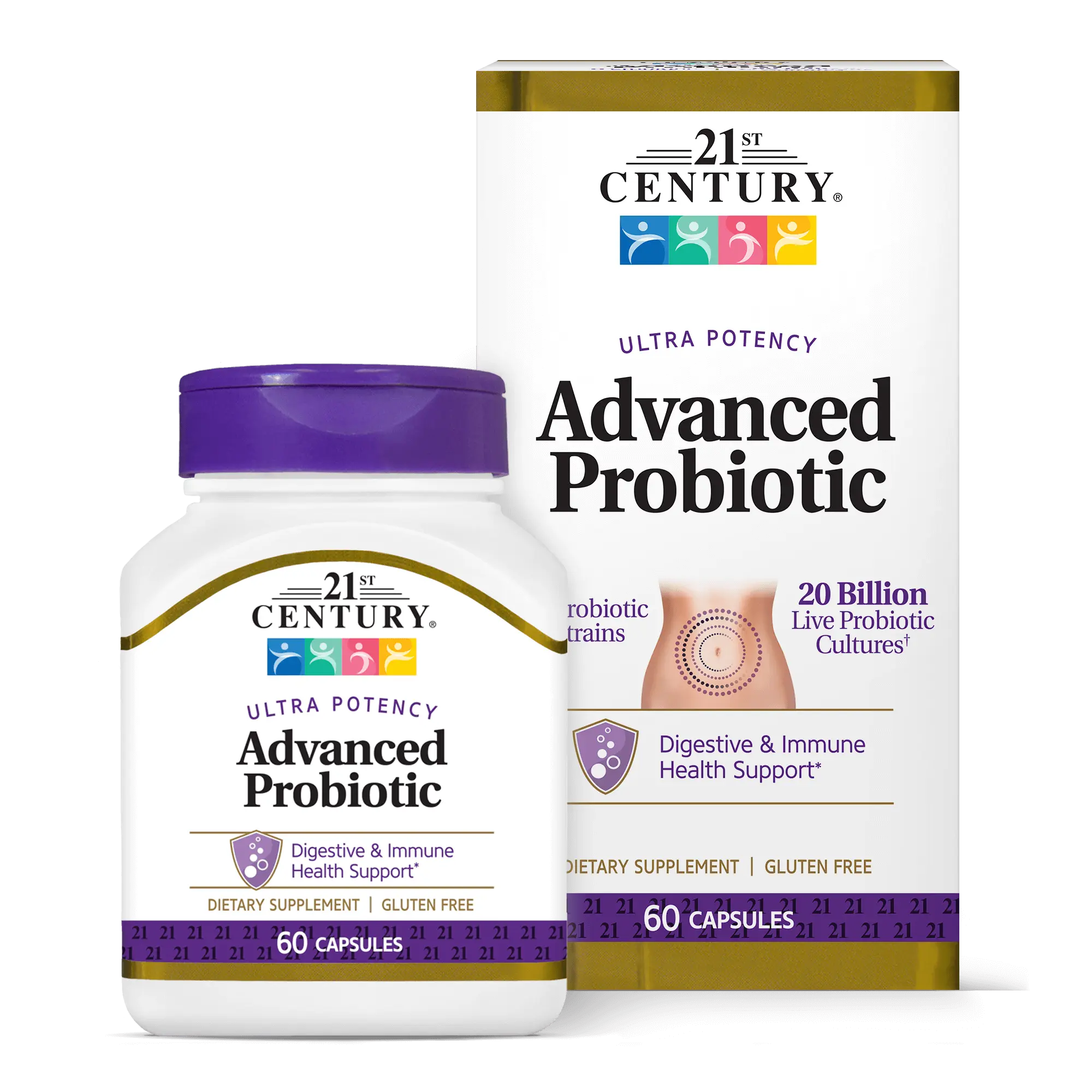 Advanced Probiotic Supplement for Digestive Health Support