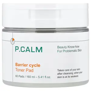 P.CALM Barrier Cycle Toner Pad, 60 Pads, 5.41 fl oz (160 ml)