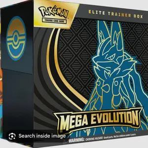 Pokemon TCG: Mega Evolution Elite Trainer Box Lucario 9 booster