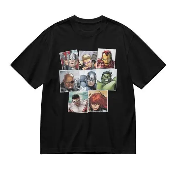 Marvel Avengers Graphic T Shirt Soft Cotton Oversized Streetwear Style With The Iconic Superhero Team Assembled In Bold Design Casual Summer Top