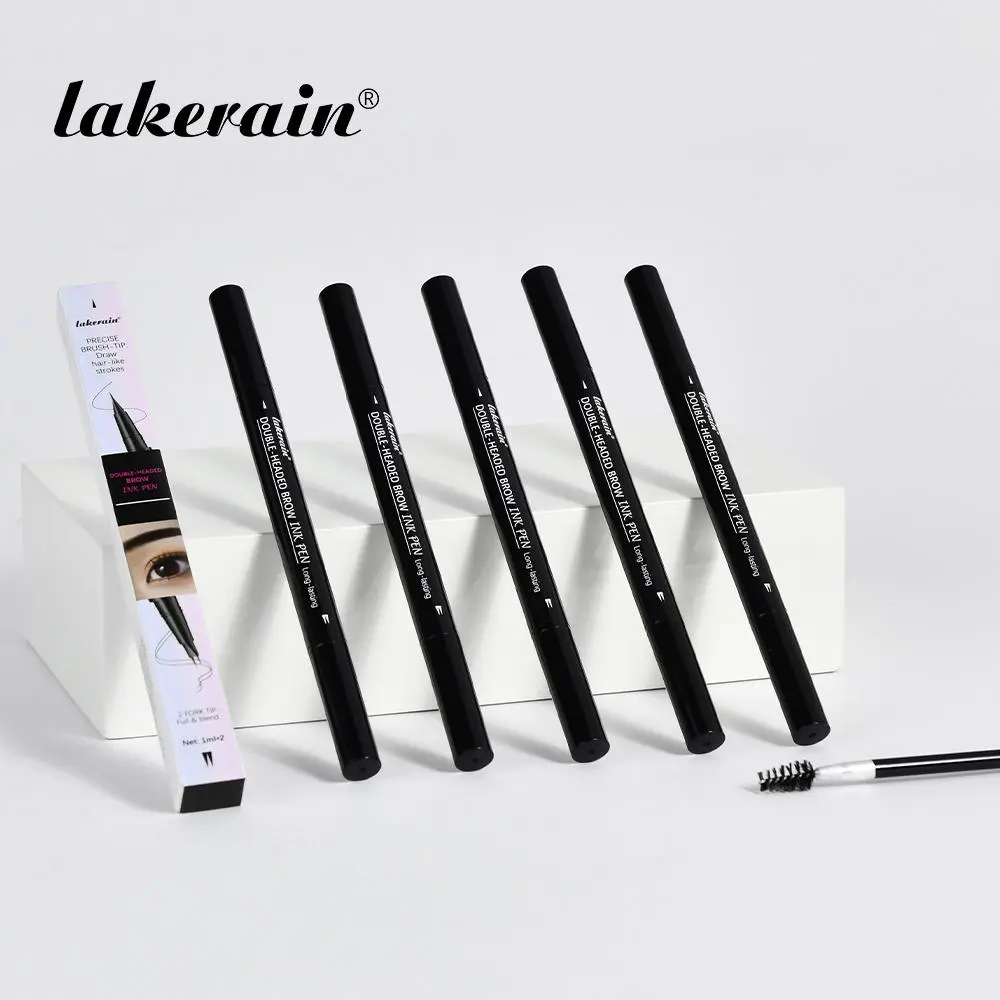 2 in 1 Dual-ended Microblading Eyebrow Pen, 1 Count Waterproof Eyebrow Pencil, Long Lasting Eyebrow Pen, Eye Brow Makeup Tool for Women, Cosmetic, Eyebrow Makeup Products, Microblade Eyebrow Pen