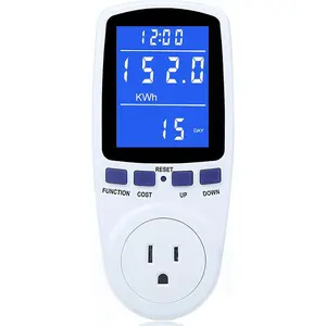 Upgraded Watt Power Meter Plug Home Electrical Usage Monitor, Energy Consumption Voltage Amps Tester with Backlight, Overload Protection and 7 Display Modes