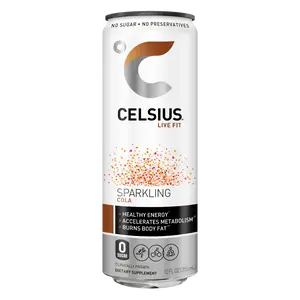 CELSIUS Sparkling COLA Fitness Drink, ZERO Sugar, 12oz Slim Can (Pack of 12)