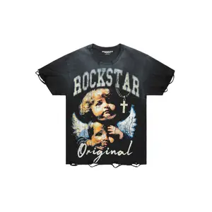 Deiter Black Oversized Graphic T-Shirt