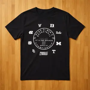 Vintage College Basketball Buffalo NY Tournament T Shirt, First Second Rounds Graphic Tee, Retro Sports Fan Unisex Cotton Shirt March Game Style