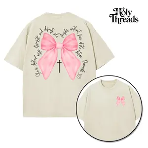 [Holy Threads] She Laughs Without Fear Coquette Proverbs 31:25 Unisex Washed T-shirt Vintage Tee Jesus Shirt Jesus Tee Christian Merch Christian Apparel God Apparel Faith Clothing Christian Bible Shirt