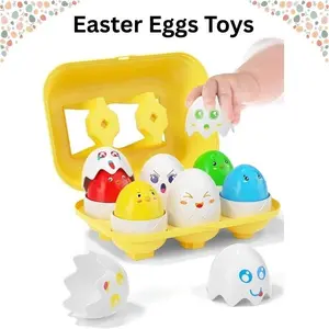 Prefilled Easter Eggs Toys for Babies & Toddlers – Montessori Toddler Easter Basket Stuffers, Filled Easter Eggs with Toys Inside, Easter Gifts for Baby Boys Girls Kids Infant Learning Toys