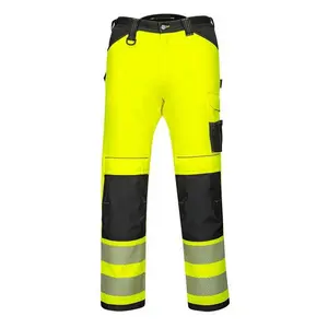 PW340 Hi-Vis Workwear Safety Pants Yellow/Black, 46