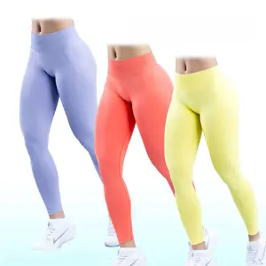 Impact Leggings - Butt-Lifting High-Waisted Seamless for Snatched Look Gym Shorts Women's Activewear Nylon Material All Seasons Athletic Stretchable