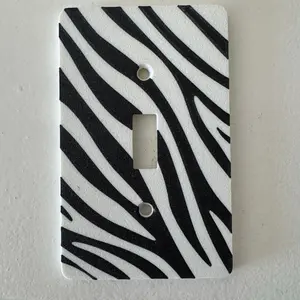 Zebra Light Switch Cover