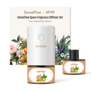 SenseFlow SF101 Air Fragrance Diffuser Capri Orange - PureMist Technology, 120-Day Aroma, Adjustable Intensity, Ideal for Home Hotel Studio