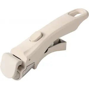 Removable Handle for Pots and Pans - Universal Detachable Pan Handle Replacement - Heat-Resistant Plastic, Stainless Steel, Silicone - Cream White
