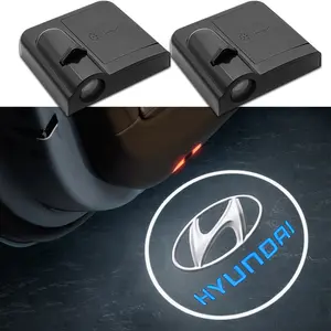 High Bright LED Car Door Welcome Lights, Abs Shell, Fits Hyundai I10 I30 I20 I40 Ix35 Sonata Santa Fe Accent Tucson Elantra Creta Kona
