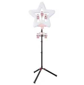 20" Star RGB LED Ring DJ Photography Studio Light with Tripod and Remote Control