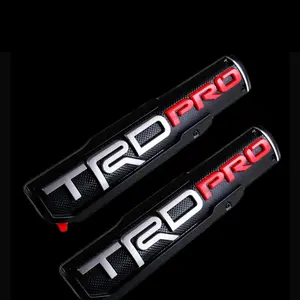2PCS Pro 3D Door Fender Emblem Decal Badge Sticker Left Right Bed Side Fit TUNDRA TACOMA 4RUNNER Truck ( pro )