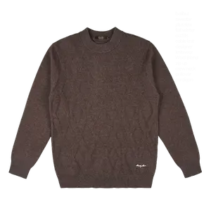 Raidy Boer high end luxury winter casual classic business warm lauren solid knit sweater for men