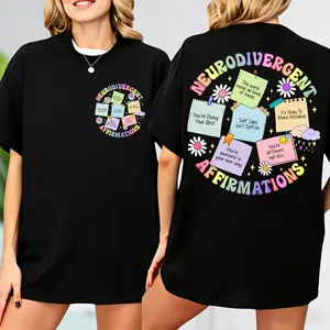 Neurodivergent Affirmations T-shirt, Neurodiversity Shirt, Mental health T-shirt, ADHD T-shirt, Autism Acceptance, Inclusion Matter T-shirt