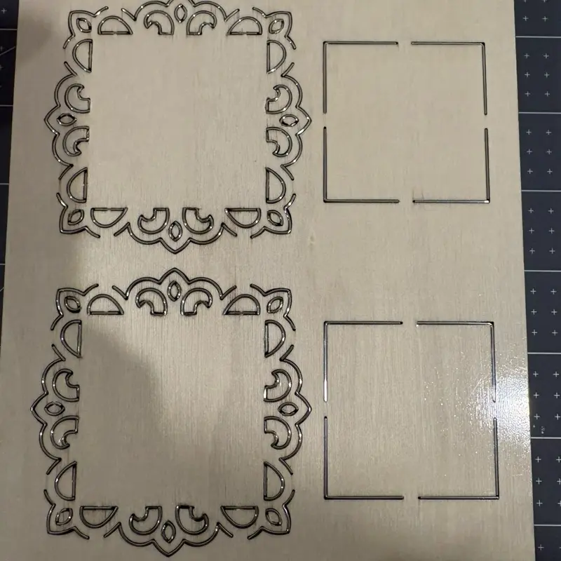 3” Coquette Pendants Wooden Die Cut