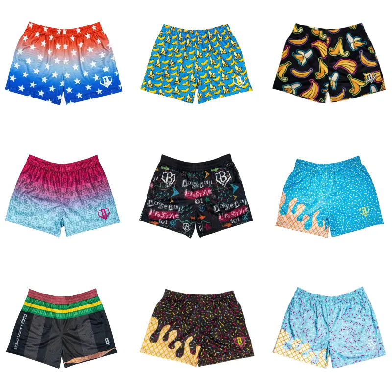 Baseball 101 Shorts – Home Run Spirit Mesh Shorts for Kids, Junior & Adult, Lightweight Breathable Baseball Shorts, Summer Casual Gift