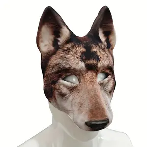 Women's Halloween Party Animal Wolf Mask for Cosplay, Animal Head Mask, Lightweight and Comfortable for Costume Parties, Perfect for Carnival and Masquerade