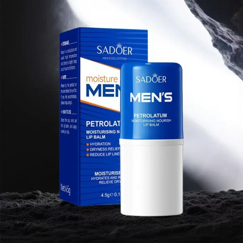 Vaseline Men's Winter Lip Balm 5-Pack - Deep Moisture Lock, Anti-Chapping & Outdoor Protection