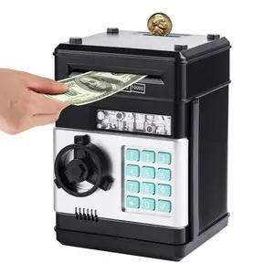 Cartoon ATM Password Piggy Bank – Turn Saving into a Fun, Secure Game with PIN-Code Protection and Automatic Bill Rolling to Store Your Cash and Coins