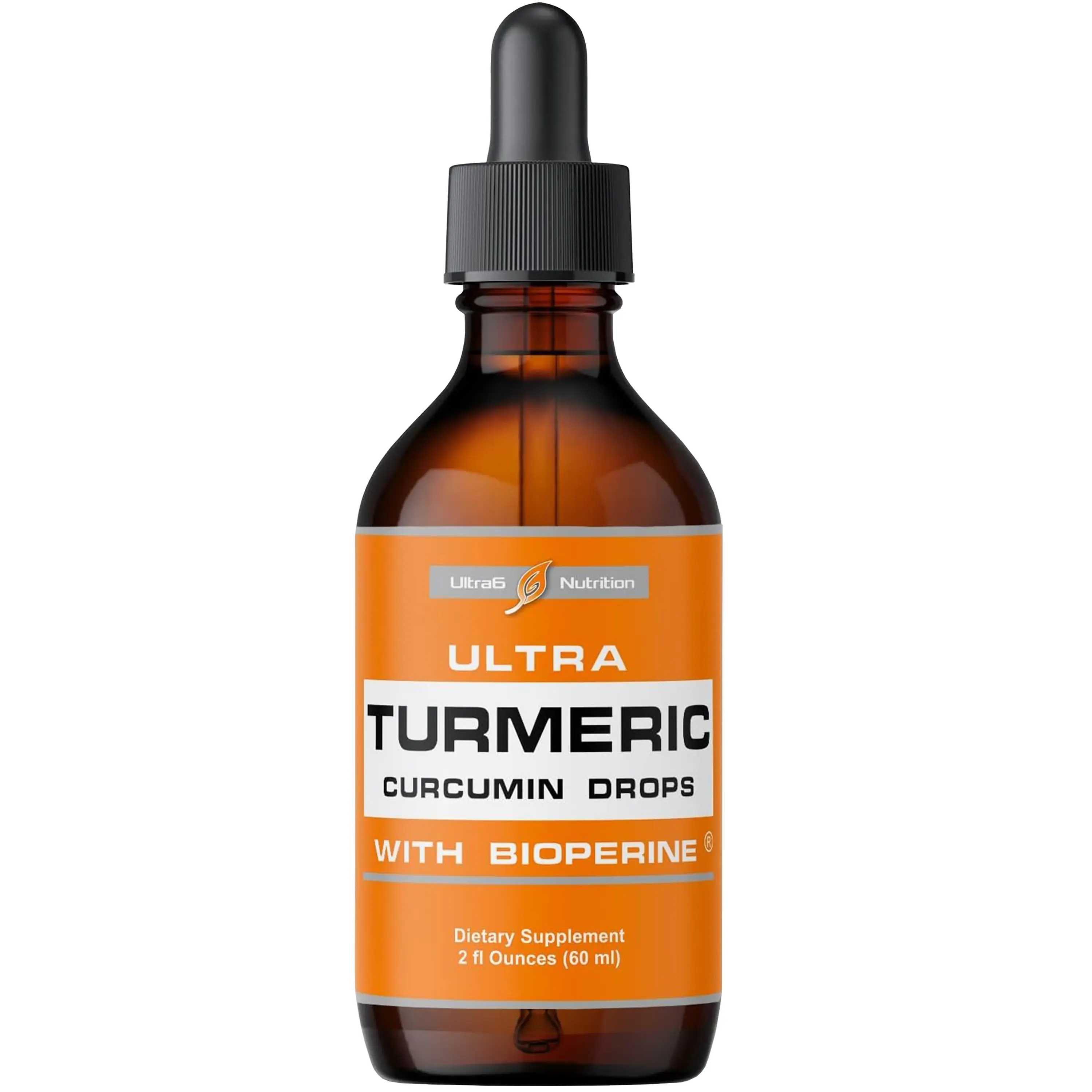 Liquid Turmeric Supplement with Black Pepper – Organic Turmeric Extract with Bioperine for Enhanced Absorption Healthcare Vitamin Edible Fitness