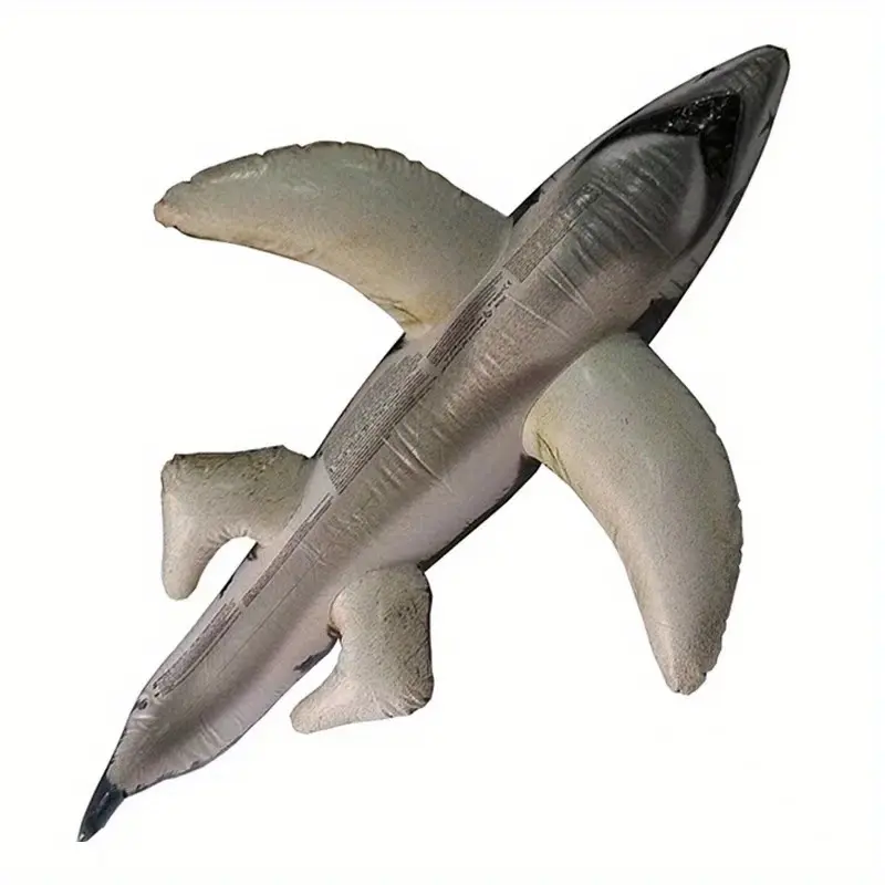 Giant Inflatable Great White Shark Pool Float - Durable PVC, Perfect for Outdoor Leisure & Family Fun