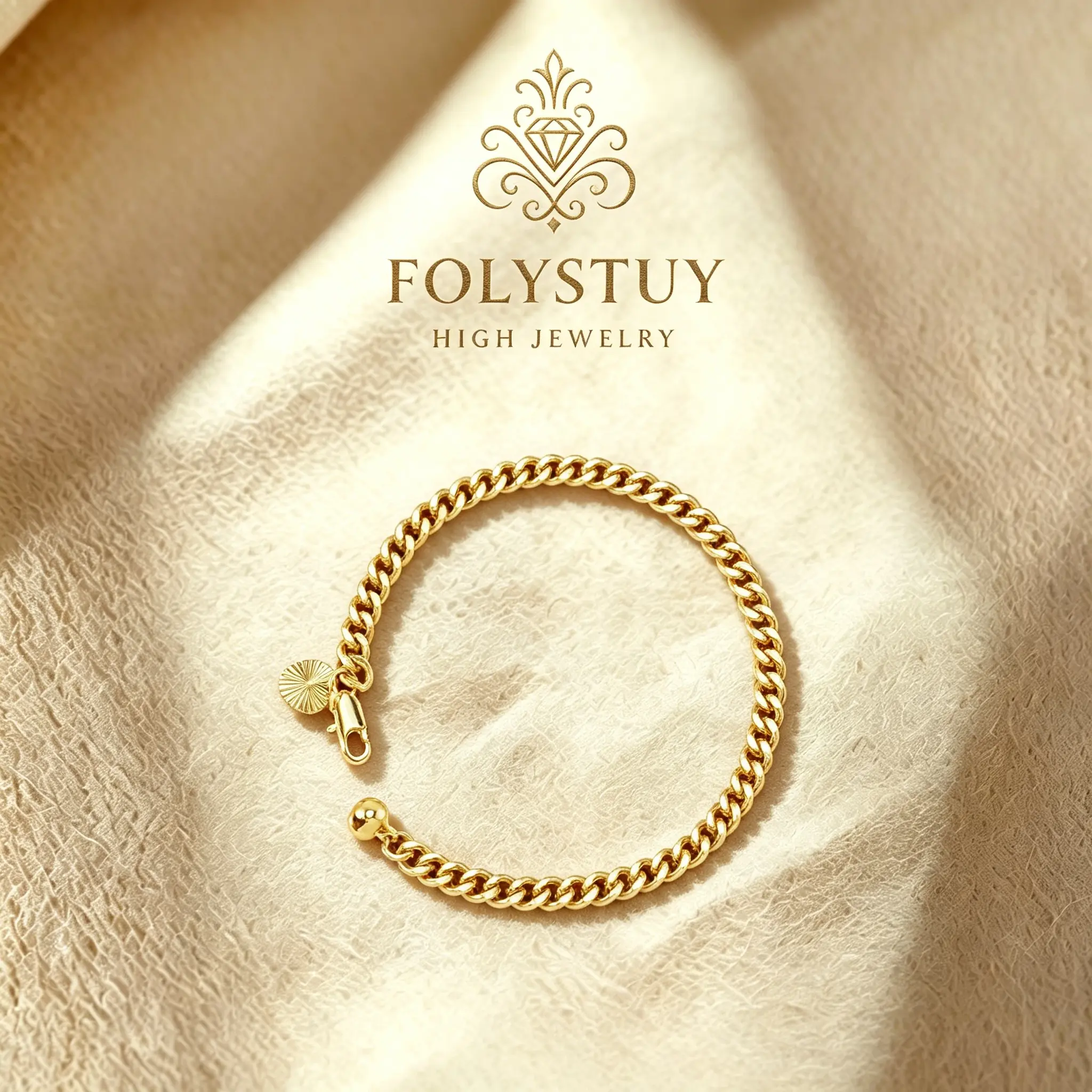 [5.2mm by 7.8 inches Cuban bracelet]【FOLYSTUY(W162)】Minimalist Cuban Bracelet - Exquisite Delicate Ornament for Any Occasion