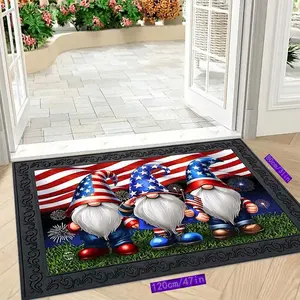 White-bearded Dwarfs Celebrating The Holiday - Entrance Mat, Bathroom Doormat, Kitchen Mat