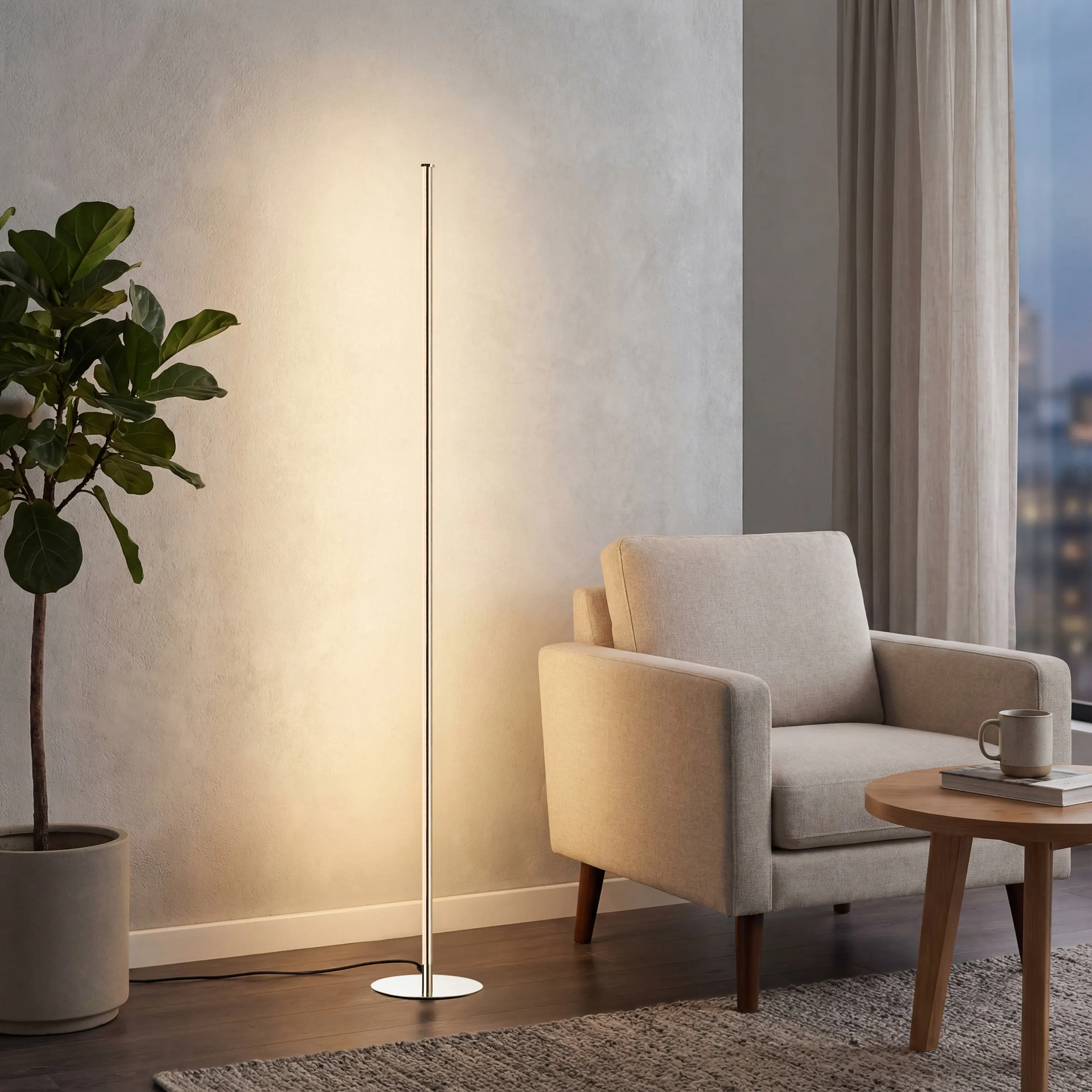 JONATHAN Y Iris Modern LED Integrated Floor Lamp; for Living Room,Bedroom, Kitchen, Office, Ambient Decoration Lamp, Atmosphere Lights, Elegant Lighting